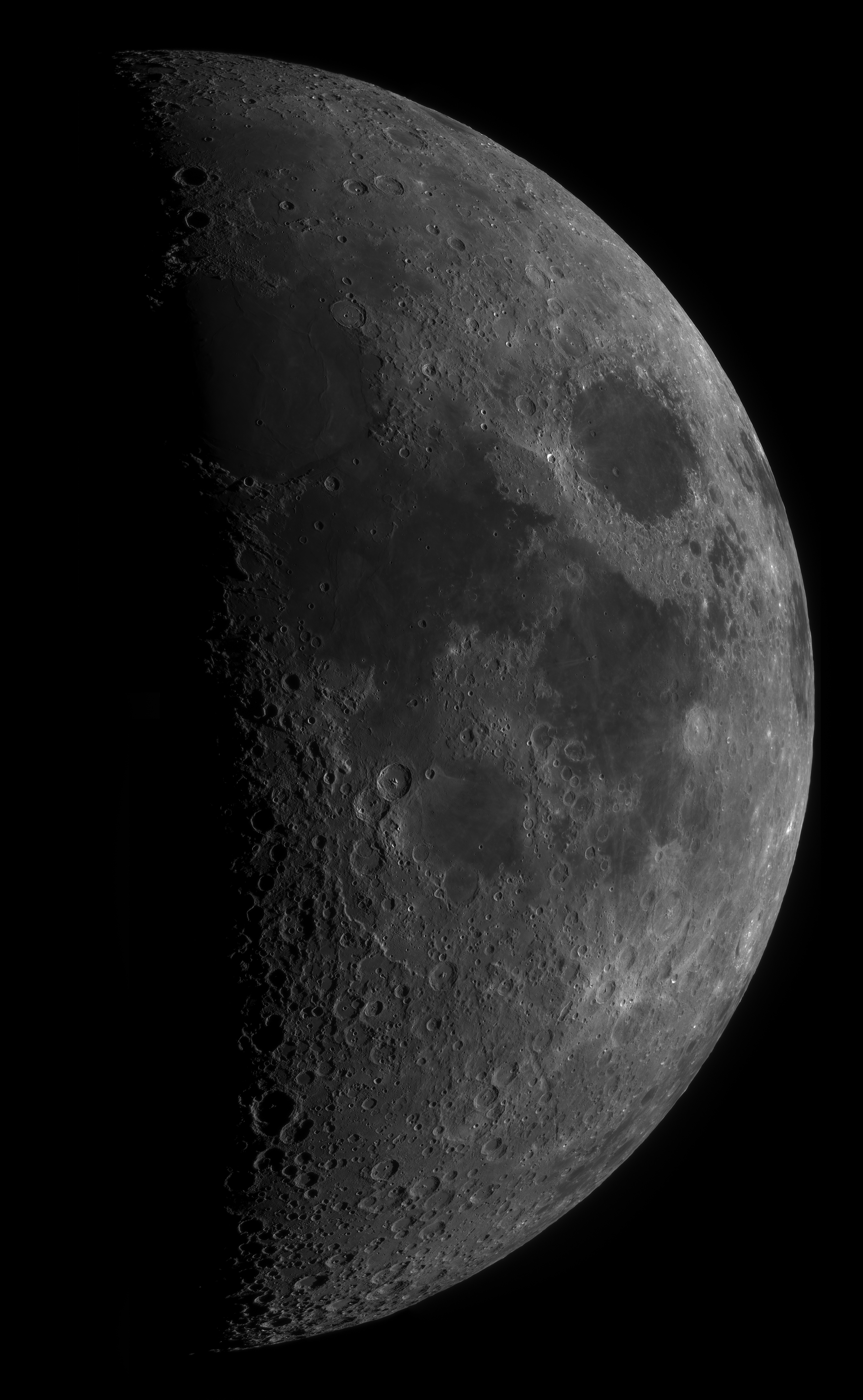 Mosaic of half moon by Alan Clitherow 26th February 2023
